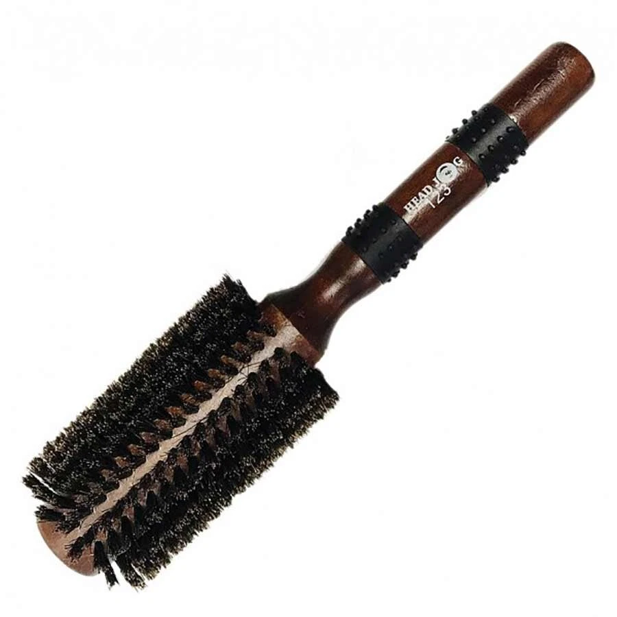 HAIR TOOLS Head Jog Brush - 123 - Natural Boar Bristle 33mm