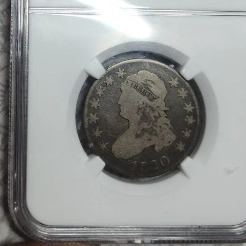1820 Capped Bust Quarter NGC VG 8 Medium O B-3