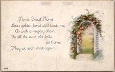 Sweet Home Entrances Vintage Postcard Spc15