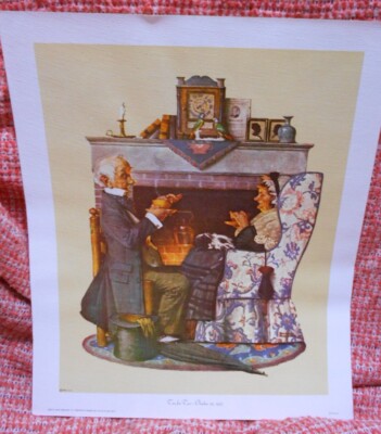 Norman Rockwell Canvas Art Print ''Tea For Two'' Oct 22, 1927; 1972 Curtis Publ