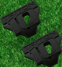 2pcs 05-10 Triton V10 Emblem Badge Super Duty Fender Tailgate Nameplate Black