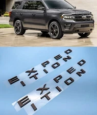 Gloss Black Front Tailgate EXPEDITION Letters Emblem FIT 2022-2024 EXPEDITION