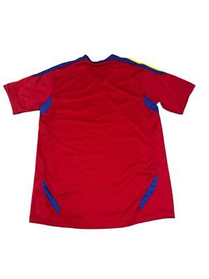 2010 W杯　スペイン代表　ホームユニ　adidas 赤　青170 スペイン代表 2010 ホーム 半袖 ユニフォーム ADIDAS ワールド