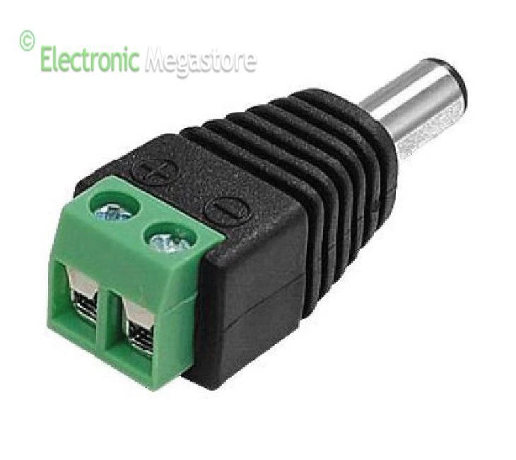 FLA CONNETTORE DC MASCHIO A VITE PER ALIMENTAZIONE TELECAMERA