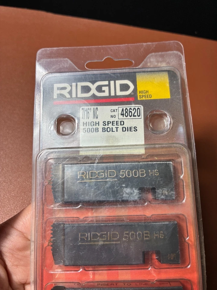 Ridgid 48620 7/16" NC High Speed 500B Bolt Dies - Image 2 of 3