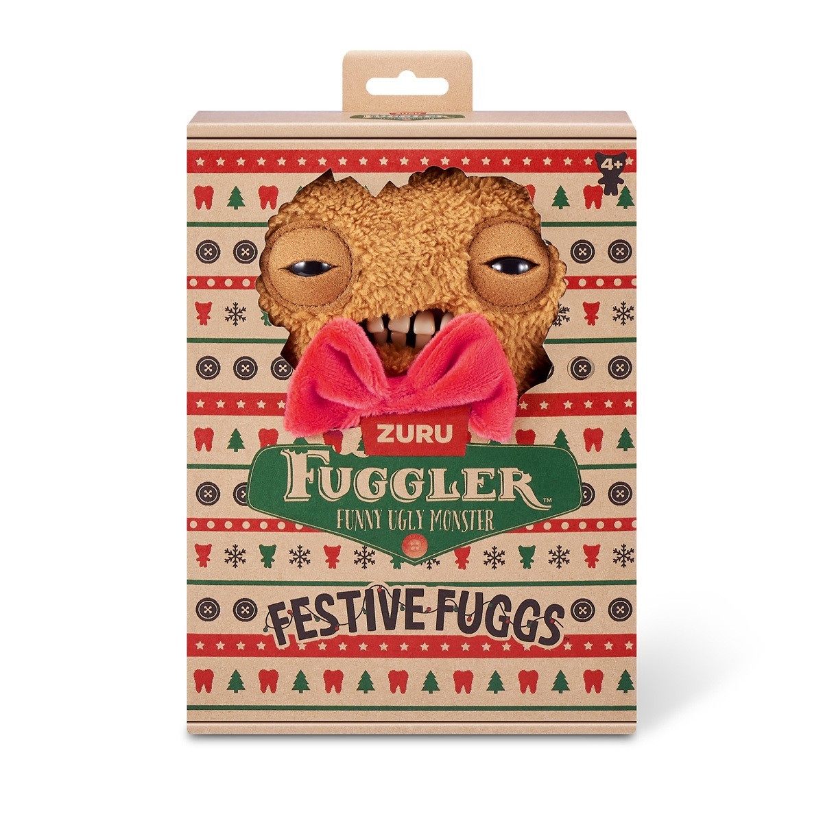 FUGGLER FESTIVE FUGGS GINGERBREAD MAN FUNNY UGLY MONSTER NEW TOY