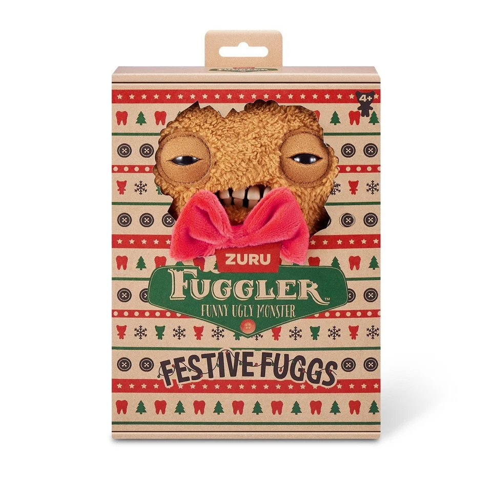 FUGGLER FESTIVE FUGGS GINGERBREAD MAN FUNNY UGLY MONSTER NEW TOY