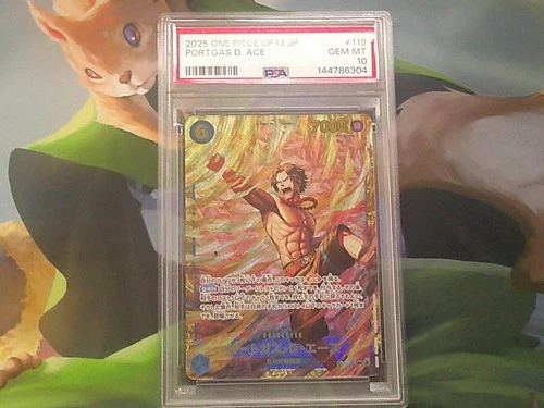 2025 One Piece Portgas.D.Ace (JP) OP13-119 SEC Carrying On His Will PSA 10