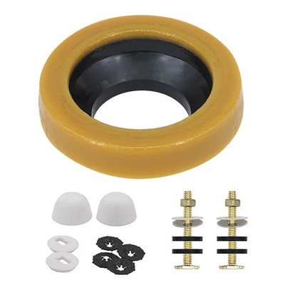 1 Set Toilet Installation Kit Wax Ring Flange Gasket 3 4 Inch Waste Line