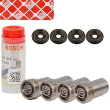 4x BOSCH Einspritzdüse Zapfendüse + Dichtring für VW GOLF 2 PASSAT B2 T3 D/TD