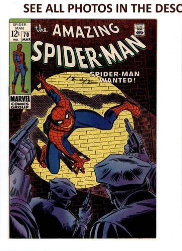 Amazing Spider-Man #70 Comic MARCH 1969 FN/VF Marvel Comics (HG)