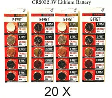 Image of 20 x CR2032 BR2032 DL2032 Branded 3V LITHIUM Coin Cell Button Batteries 20 cell