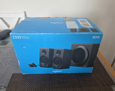 Logitech Z333 2.1 Lautsprechersystem mit Subwoofer, 40W, Schwarz
