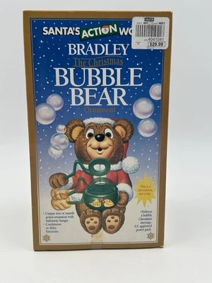 New-Kurt Adler 1994 Santa's Action World Bradley the Christmas Bubble Bear - Image 1 of 4