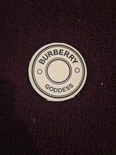 Burberry Goddess Zip Around Travel Jewelry Makeup Case Beige NWOT 5" Circular