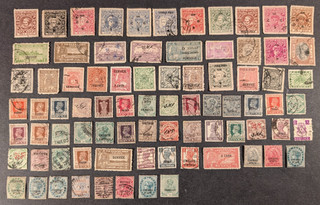 India and States Nice lot of 80 M/U stamps mainly U VG/F.