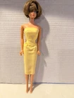 1958 Bubble Cut Barbie Doll ~ Vintage YELLOW DRESS