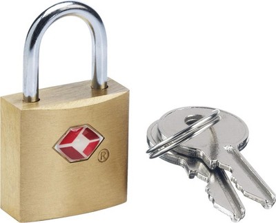 TSA Brass Key Padlock, Suitcase Lock with 2 Keys, TSA Approved Locks for Lugg...