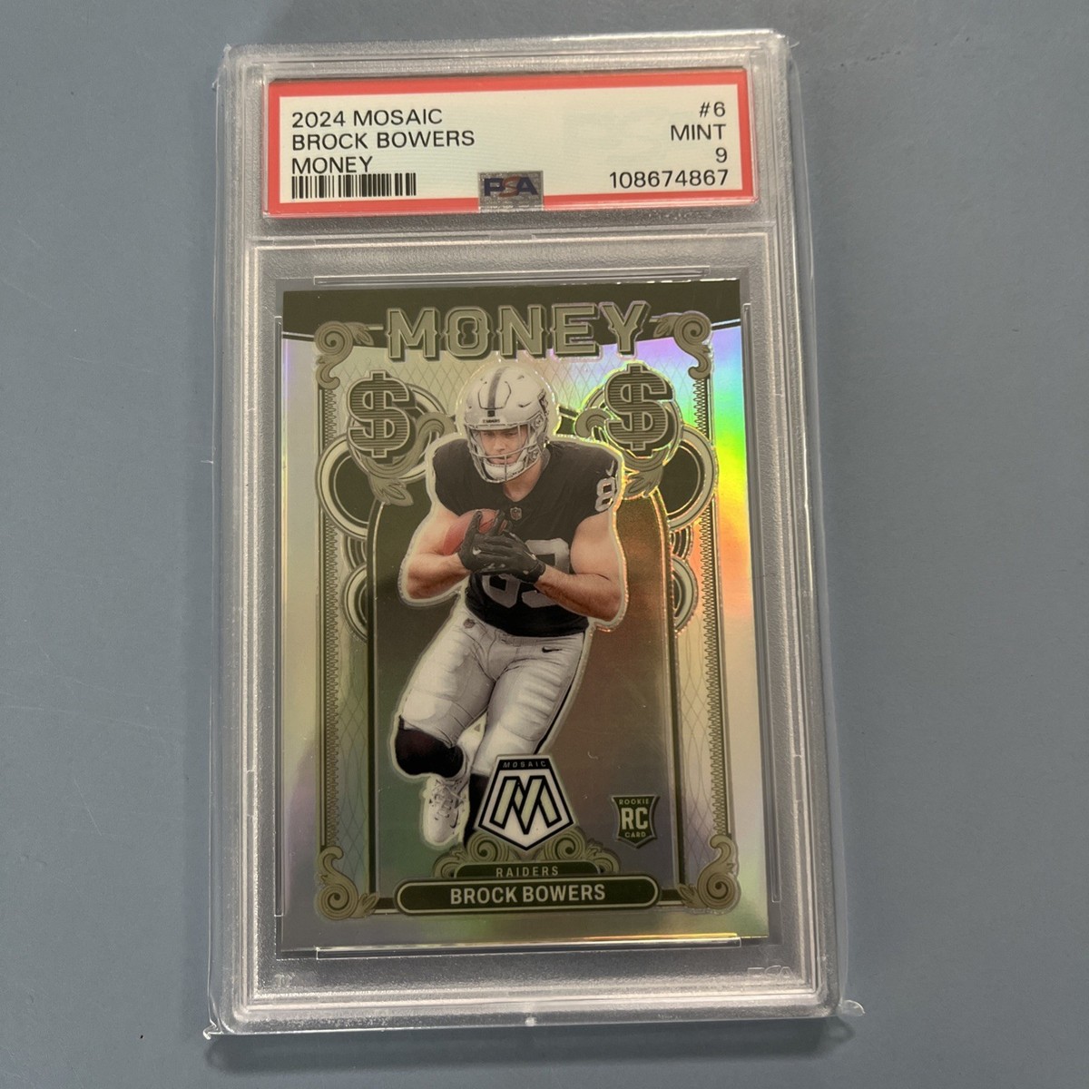 2024 Panini Mosaic $ Money $ Brock Bowers PSA 9 🔥 | eBay