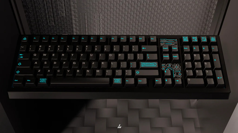 Meletrix Zoom98 X Cosmic Odyssey Black, Tri-Mode, Non-Flex cut Hotswap RGB PCB