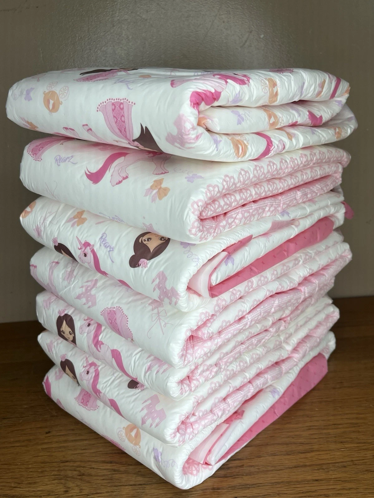 Rearz Princess Pink 7 Adult Diapers Sz Large Overnight Odor Protection