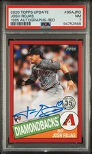 2020 Topps Update #85AJRO Josh Rojas 1985 Autographs-Red PSA 7