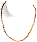 Sterling Silver 6mm Amber Beads 925 Beads Many Amber Colors Including Green 17" — photo 4