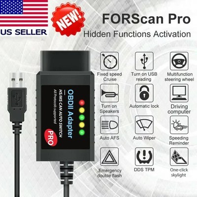 OBD2 USB Diagnosescanner Adapter für Ford FORScan Pro V1.5