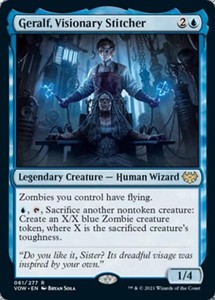 Foil Geralf, Visionary Stitcher - Innistrad: Crimson Vow