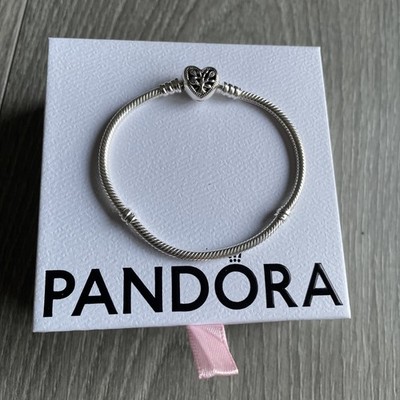 Pandora Moments Stammbaum Verschluss Schlangenkette Armband Größe 17 cm mit Box & Tasche