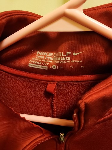 Para Hombres Nike Alabama Carmesí Marea Frontal Cremallera Térmica Top Rojo Carmesí Talla XL - Imagen 4 de 5
