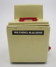 Ancien appareil de cuisine lave linge maison de poupée en étain époque 50