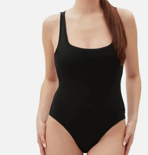 Gap Women's Black Logo Comfort Thong Bodysuit Size XL