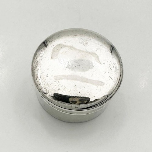 EDWARDIAN PILL BOX STERLING SILVER BIRMINGHAM 1909 HENRY WILLIAMSON - Picture 2 of 4