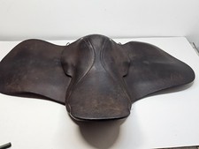 14" Leather Pony Saddle Brown Vintage Horse Saddle Good Used Condition