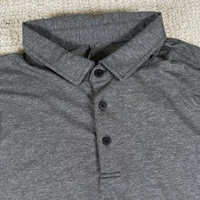 Lululemon Men's Small Gray Performance Golf Polo Shirt