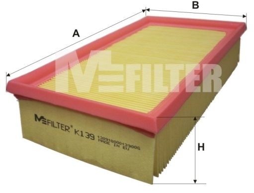 Fits MFILTER K 139 Air Filter  ⭐UK Stock⭐