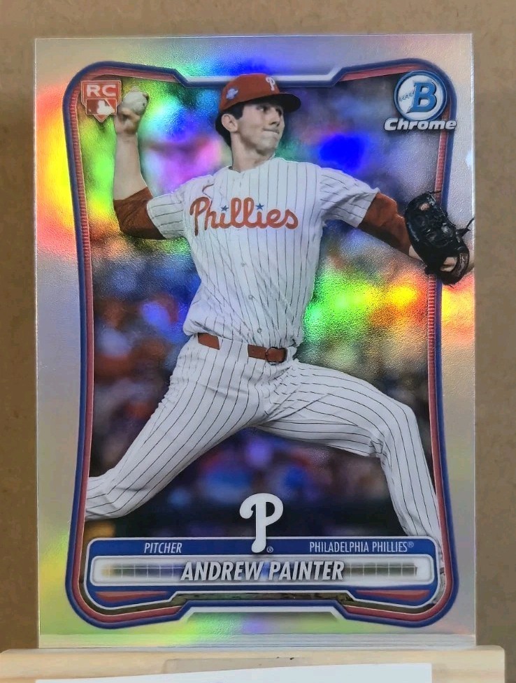 2026 Bowman Chrome Andrew Painter Red Logo Rookie #20 Philadelphia Phillies RC