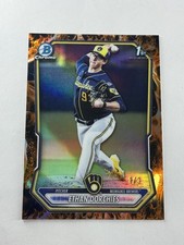 2026 Bowman Ethan Dorchies 1st 1/3 Fire Fractor SSP Brewers 