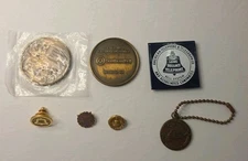 Nice Lot Southern Bell 100 Years of Service Coin And Service Lapel Pins 75 Year 