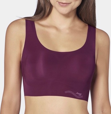 Sloggi Zero Feel Bordeau Purple Bra Top UK L /14