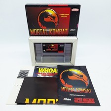 Mortal Kombat SNES Complete CIB Very Good Condition w/ RARE POSTER! NICE!