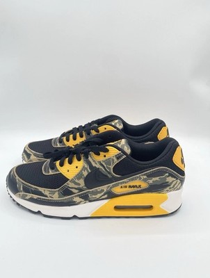 Nike Air Max 90 PRM Camo Pack Black Gold IF1721 001 Men Size No Box Lid 