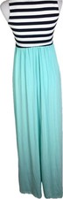 Kate Kasin Women's Multicolor Sleeveless Knit Stretch Maxi Dress Size XL NWT