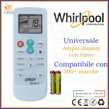 Telecomando universale condizionatore per whirlpool climatizzatore x bravo clima