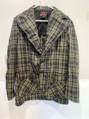 Vtg 1960s 1970s Jean Blazers By CAMPUS Made In Usa Green Multi Color Fast Ship