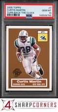 2005 TOPPS TURN BACK THE CLOCK #7 CURTIS MARTIN HOF PSA 10
