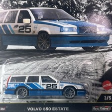 Hot Wheels Car Culture Fast Wagons Volvo 850 Estate FPY86 3/5 White Blue 