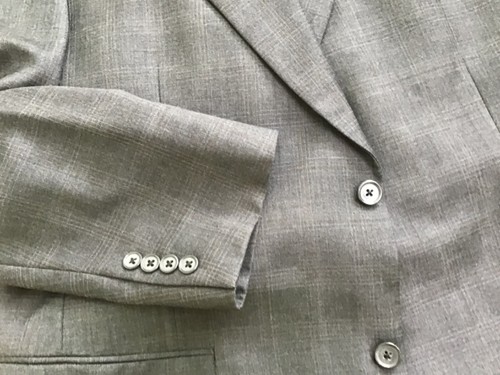 HART SCHAFFNER MARX MEN SUIT 44R GRAY WOOL subtle plaid from DILLARD’S EXCELLENT - Picture 2 of 12