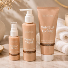 The Spathecary Vanilla Cr me Pre-Shave Exfoliating Scrub Set 5 oz AHAs